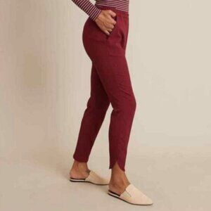 Marine Layer Allison crop pants in brick red